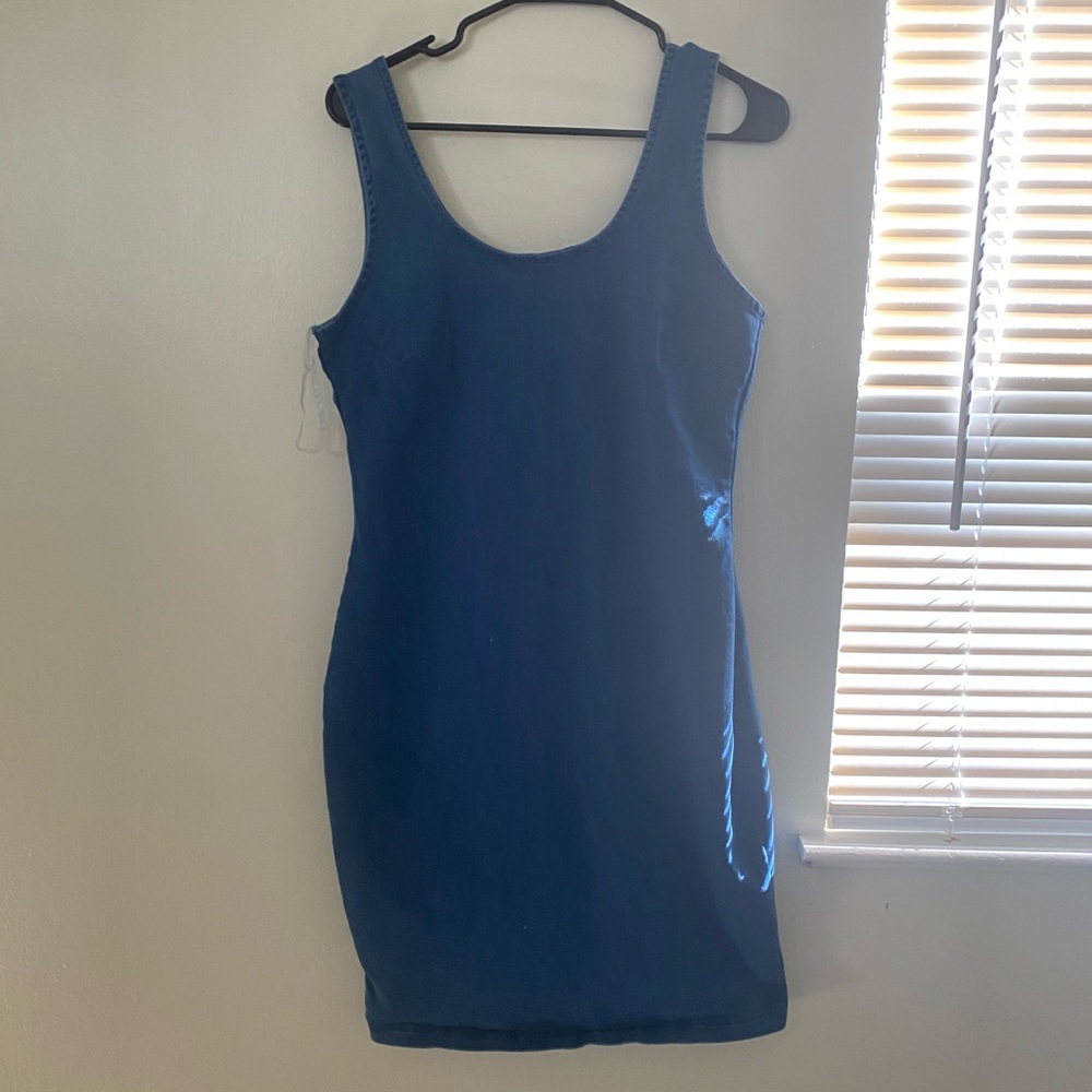 DEREK HEART - Blue Sleeveless Dress
